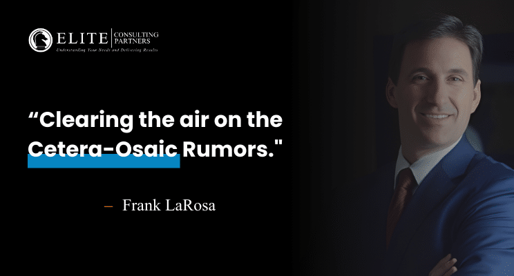 Clearing the air on the Cetera - Osaic rumors