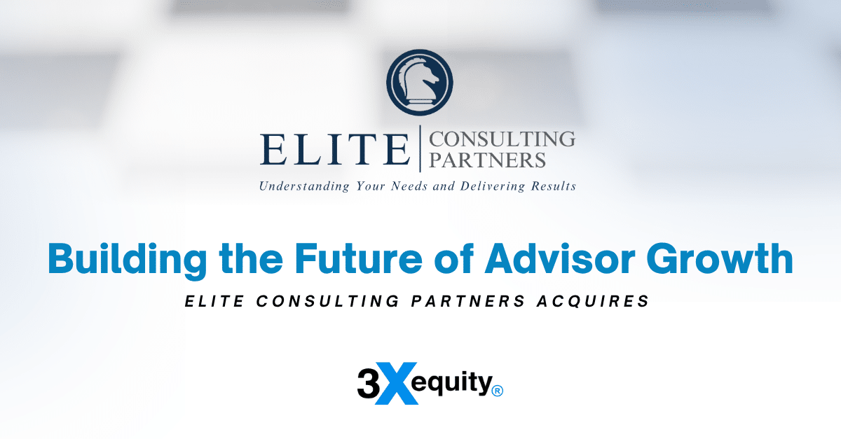 Elite Consulting Partners Acquires 3xEquity